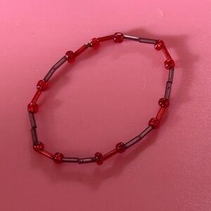 Red Beaded Bracelet